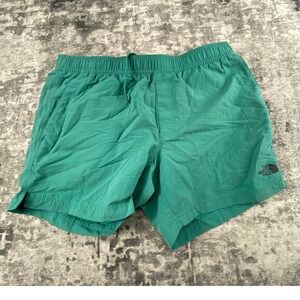 The North Face Mens Large Swim Trunks Solid Teal Green FlashDry Shorts